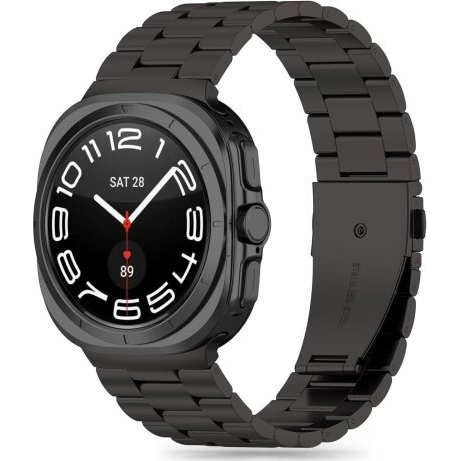 TECH-PROTECT Stainless Samsung Galaxy Watch Ultra (47 mm-es) fém szíj fekete (THP2993)