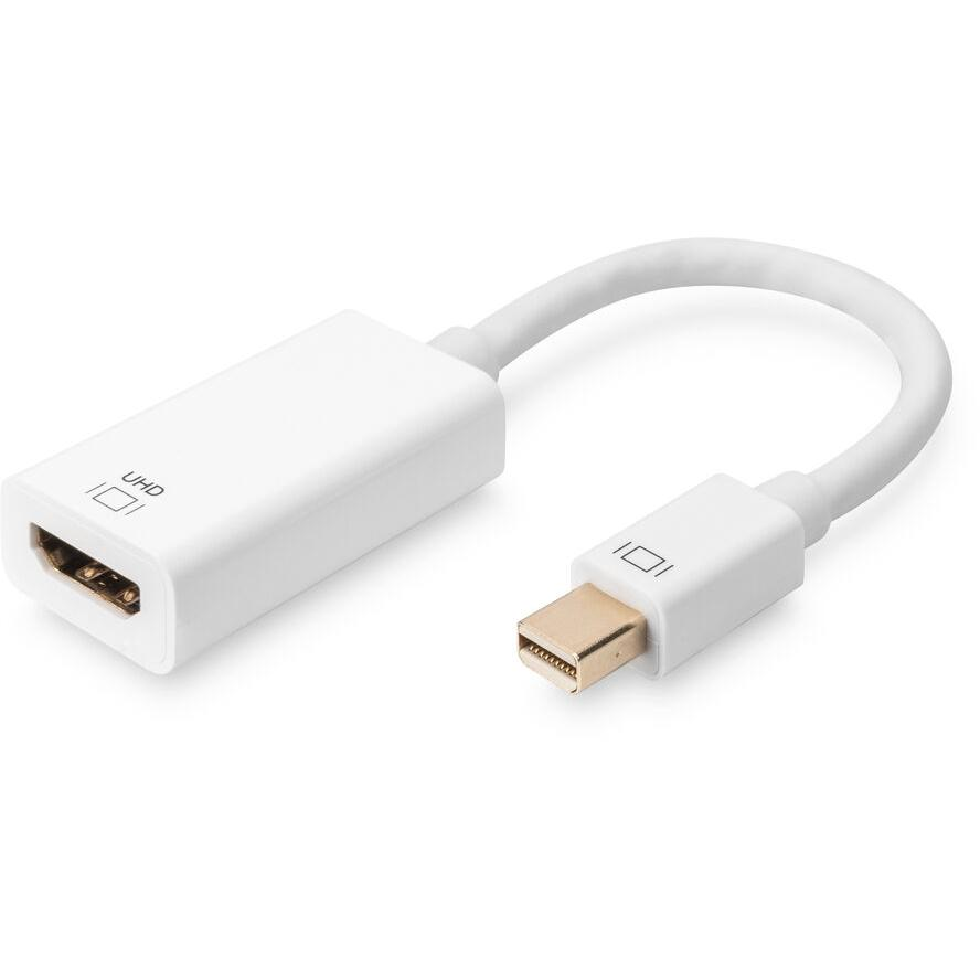 Digitus DB-340416-002-W Mini DisplayPort apa - HDMI anya Adapter (DB-340416-002-W)