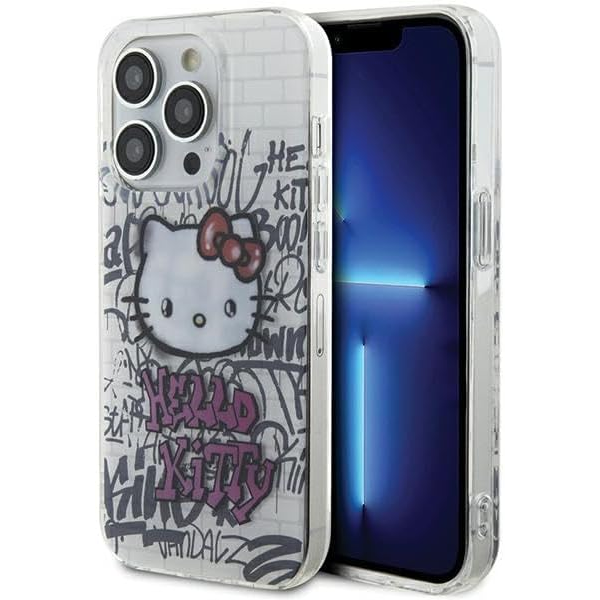 Hello Kitty IML Kitty On Bricks Graffiti iPhone 13 Pro Max telefon tok - Fehér (HKHCP13XHDGPHT)