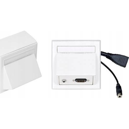 Vivolink WI221170 stikkontakt HDMI + 3.5mm Hvid