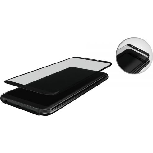 3mk HardGlass Max edzett üvegfólia 9H Fekete Samsung Galaxy S8 Plus