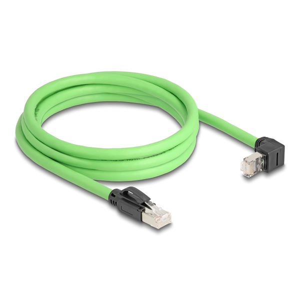 Sieťový kábel RJ45 Cat.6A samec na samec SF/UTP PUR (TPU) 2m Delock 80893