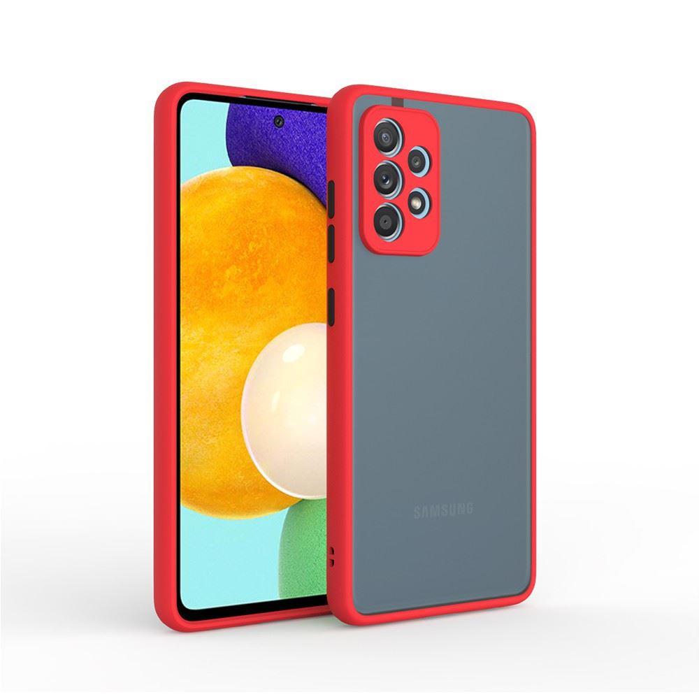 Cellect Redmi 10 4G/Redmi 10 2022 műanyag tok piros fekete (CEL-MATT-REDMI10-RBK) (CEL-MATT-REDMI10-RBK)