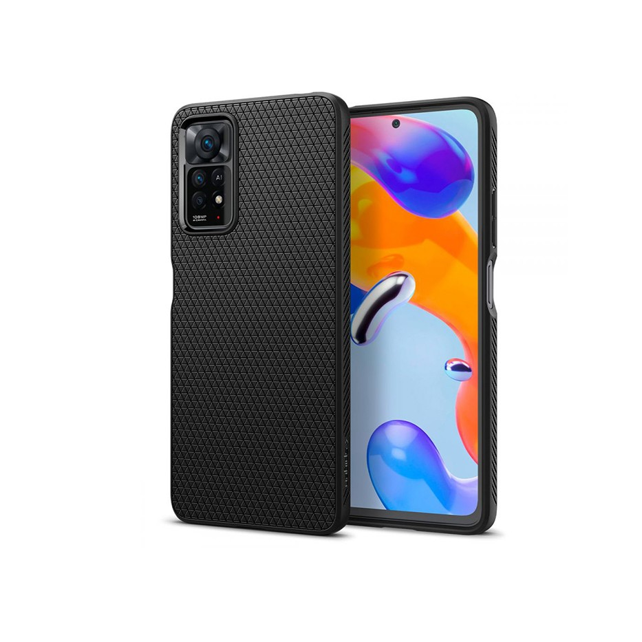 Xiaomi Redmi Note 11 Pro/Redmi Note 11 Pro 5G ütésálló hátlap - Spigen Liquid Air - fekete (SP0165)