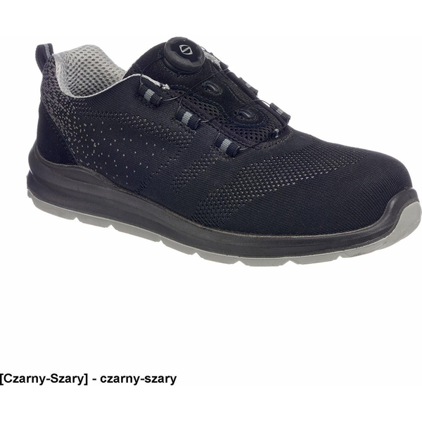 Работни обувки Portwest, Черно/Сиво, 43