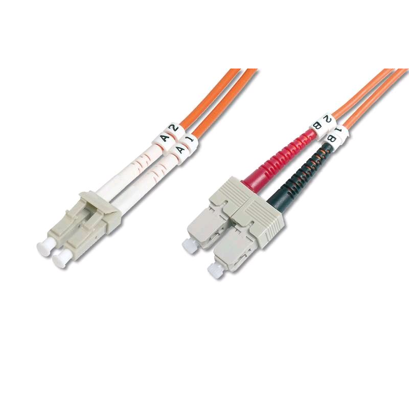 Digitus DK-2532-01 Fiber Optic Multimode patch kábel LC / SC 1m narancssárga (DK-2532-01)