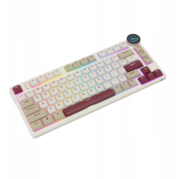 ROYAL KLUDGE RK N80 Rosy Clouds Gaming Keyboard Brown switch