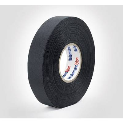 HellermannTyton HTAPE-PROTECT250-PET-BK 712-10003 Szövet ragasztószalag (H x Sz) 25 m x 19 mm 25 m (712-10003)