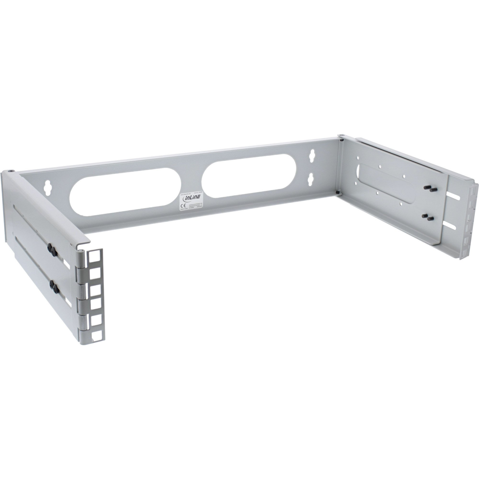InLine 19102C állvány 2U Falra szerelhető állvány Szürke (19102C)