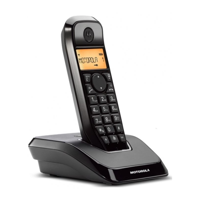 Motorola S1201 vezeték nélküli telefon fekete (Motorola S1201_BK)