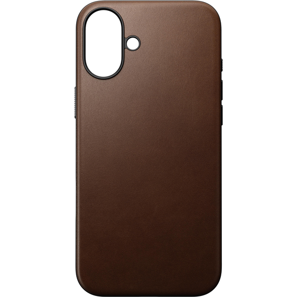 Nomad Modern Leather Case Brown iPhone 16 Plus tok