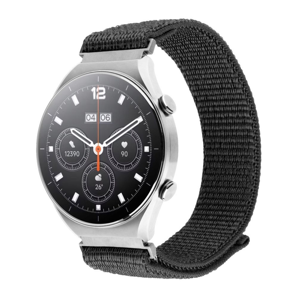 Fixed Nylonový řemínek FIXED Nylon Sporty Strap s Quick Release 18mm pro smartwatch, tmav ě š edý