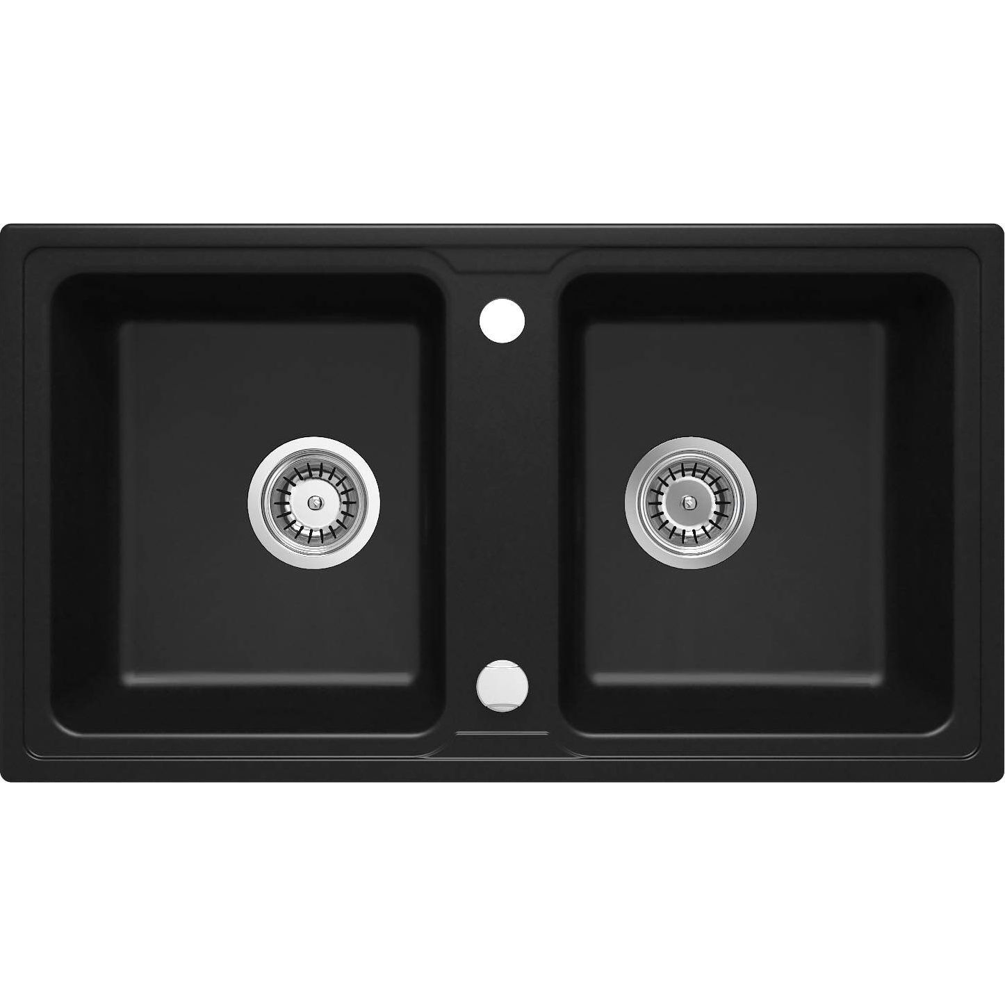DEANTE ZQZ_N203 Zorba 2 medencés mosogató fekete (ZQZ N203)