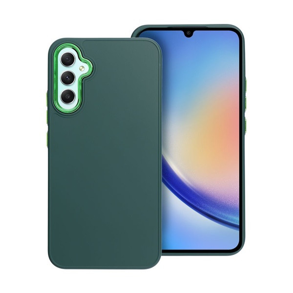 Frame Samsung Galaxy A34 5G szilikon tok zöld (74605) (FR74605)
