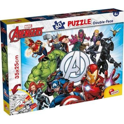 Bosszúállók 2 az 1-ben 60db-os puzzle és színező 35x25cm - Lisciani (304-99658)