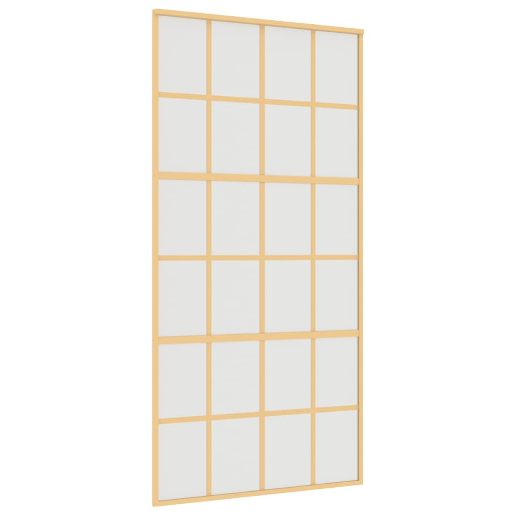 aranyszínű ESG tejüveg és alumínium tolóajtó 102,5 x 205 cm (155177)
