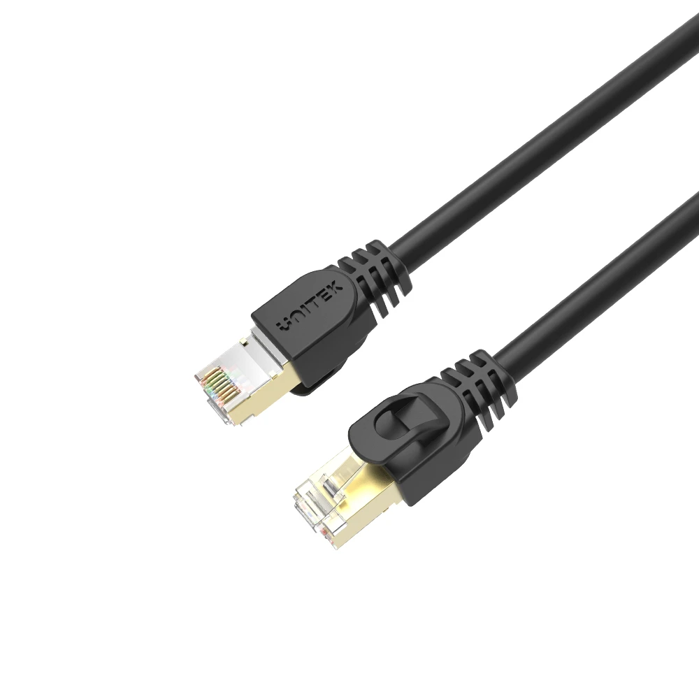 Unitek SSTP CAT7 Patch kábel 10m Fekete (C1813EBK)