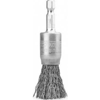 UN SZCZOTKA PĘDZELKOWA Z BITEM 1/4 DRUT STALOWY FI17MM (1 SZT)