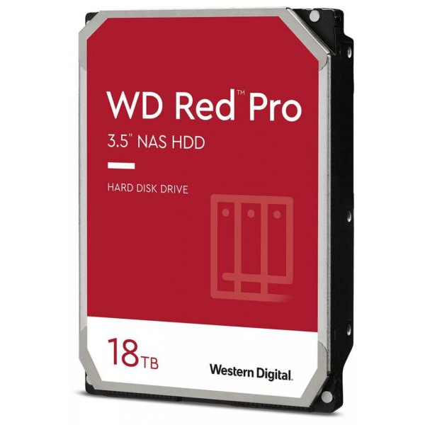 HDD WD Red Pro 18TB, 7200RPM, 512MB cache, SATA-III