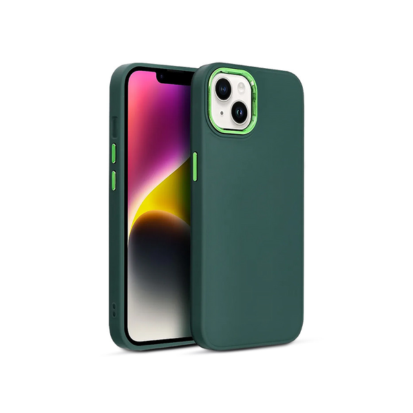 Силиконов калъф за Xiaomi Redmi Note 12 Pro 5G/Poco X5 Pro 5G - Рамка - Зелен (PT-6625)