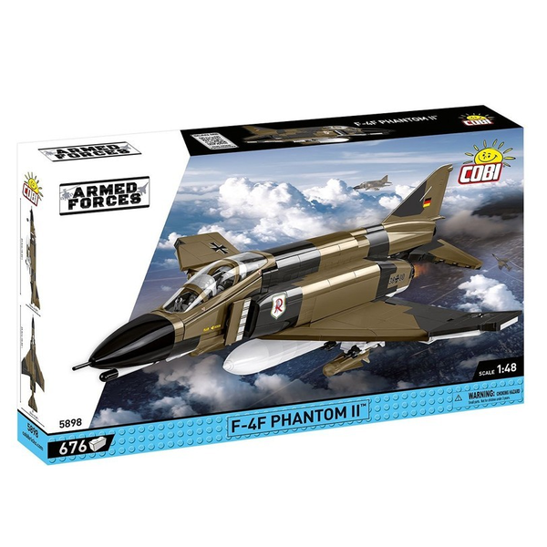 Cobi Blocks Armed Forces F-4F Phantom II repülőgép 676 darabos készlet 1:48