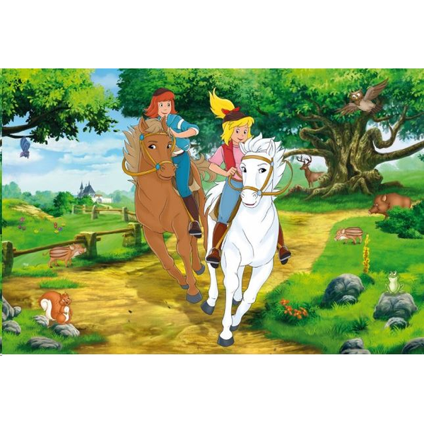 Schmidt Bibi & Tina, 100 db-os puzzle, Persellyel (56913, 17411-184)