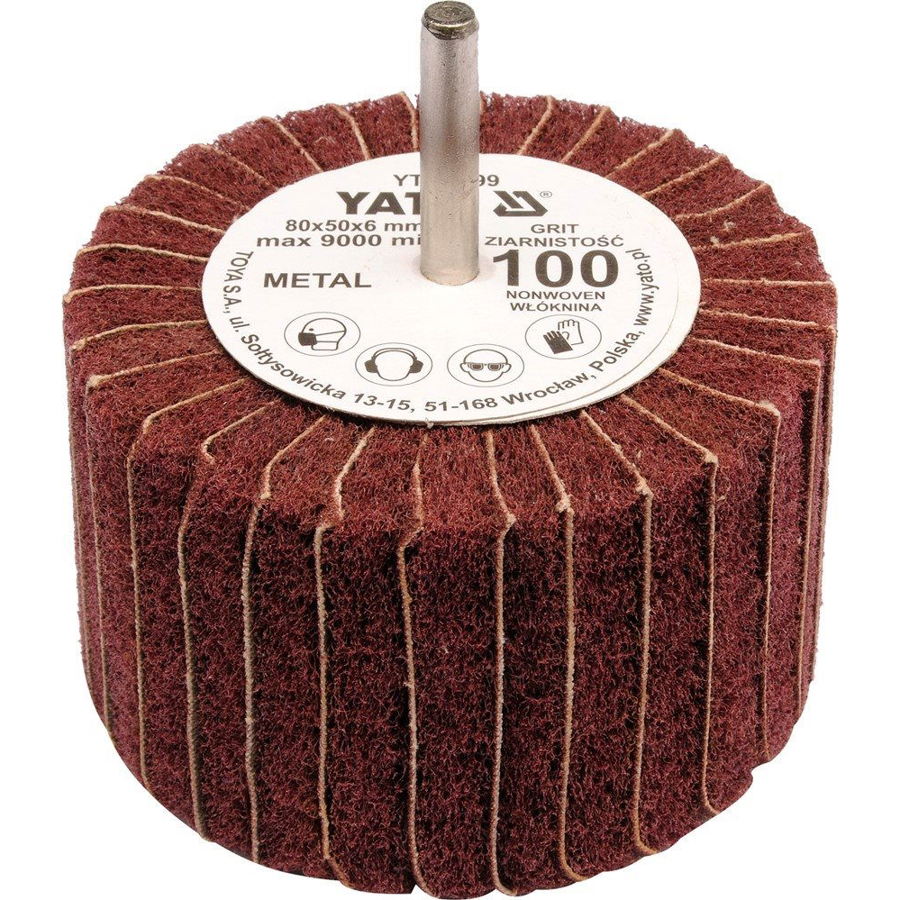 Yato Lamellar tárcsa sugárirányú 80x50 P-200 6 mm-es tengellyel (5906083834011)