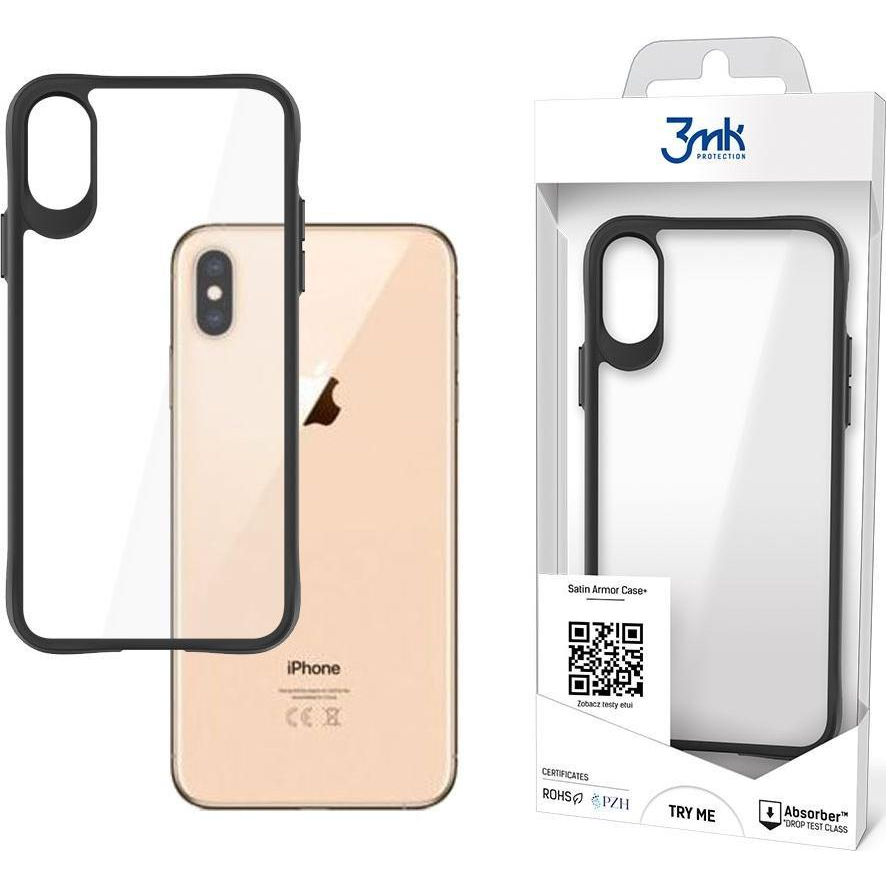 3mk Satin Armor Case+ átlátszó, TPU és PC anyagú telefontok Apple iPhone Xs Max (3mk Satin Armor Case+(13))