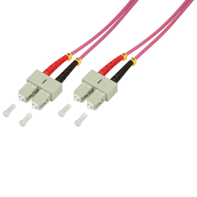 LogilinkFiber duplex patch kábel, OM4, 50/125 , SC-SC, lila, 5 m (FP4SC05) (FP4SC05)