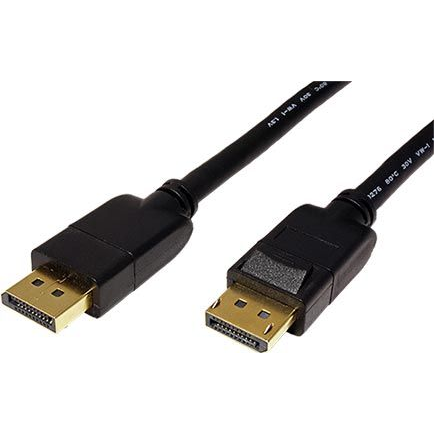 Roline DisplayPort priključni kabel DisplayPort  vtič\, DisplayPort  vtič 1.00 m črna 11.04.5810 zaščiten DisplayPort kabel
