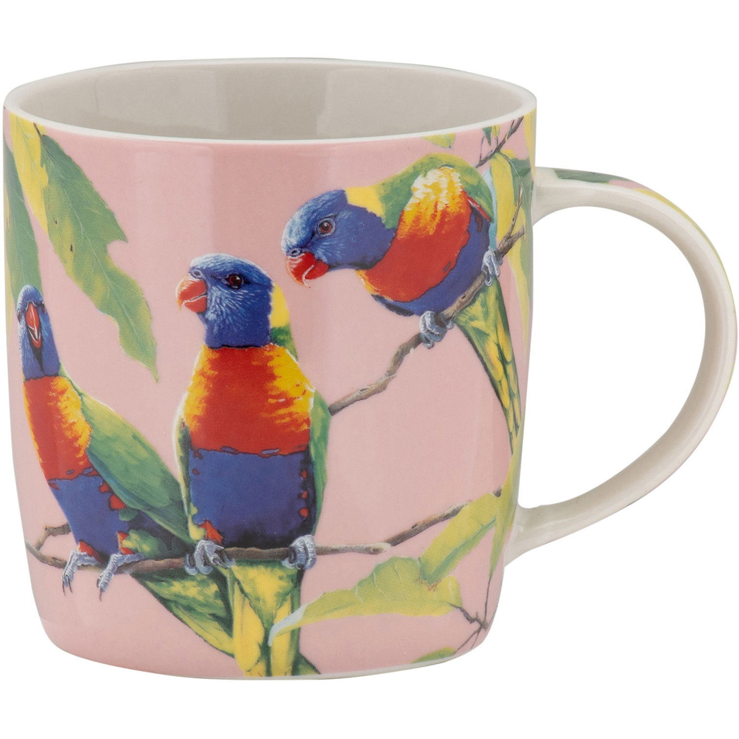 Maxwell &amp; Williams, 370 ml Katherine Castle Bird Talk Rainbow Lorikeets (DX1124)