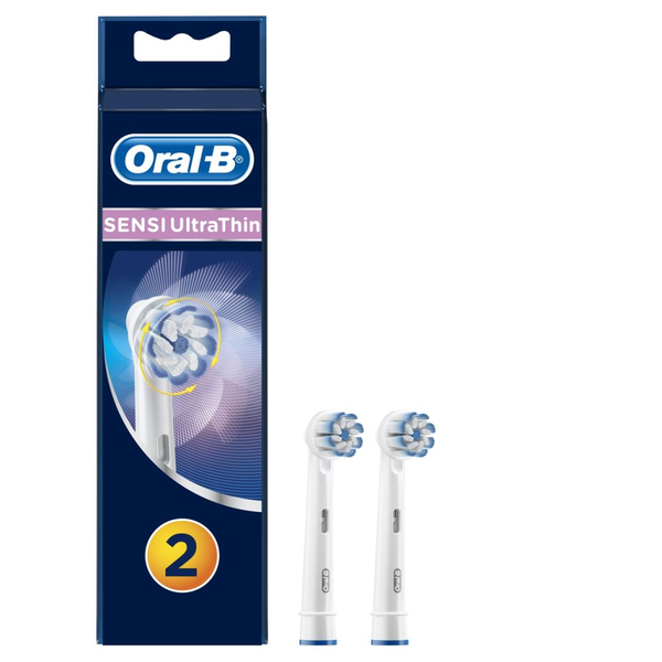 Oral-B EB 60-2 børstehoved til elektrisk tandbørste 2 stk Blå, Hvid