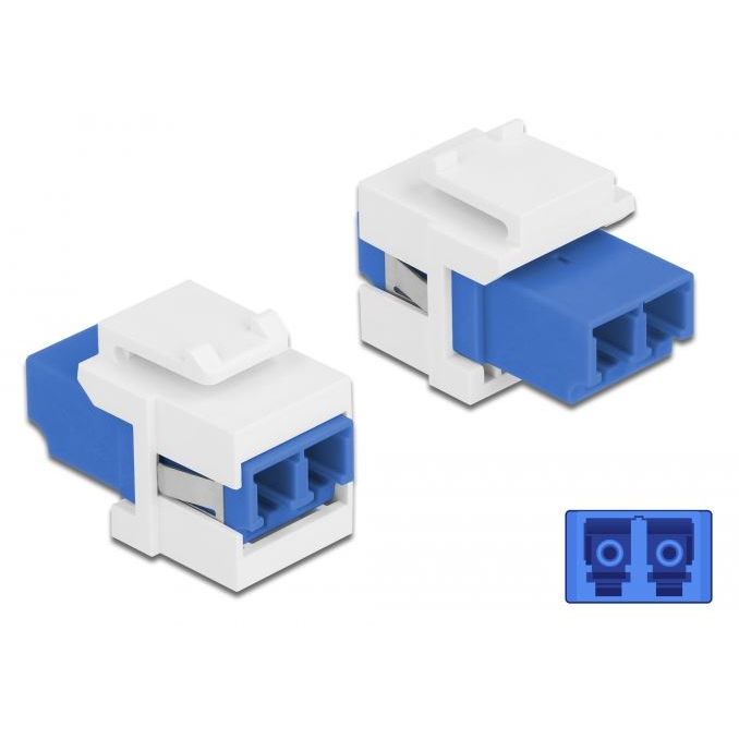 Delock Keystone modul LC Duplex anya > LC Duplex anya single-mode (86357) (d86357)