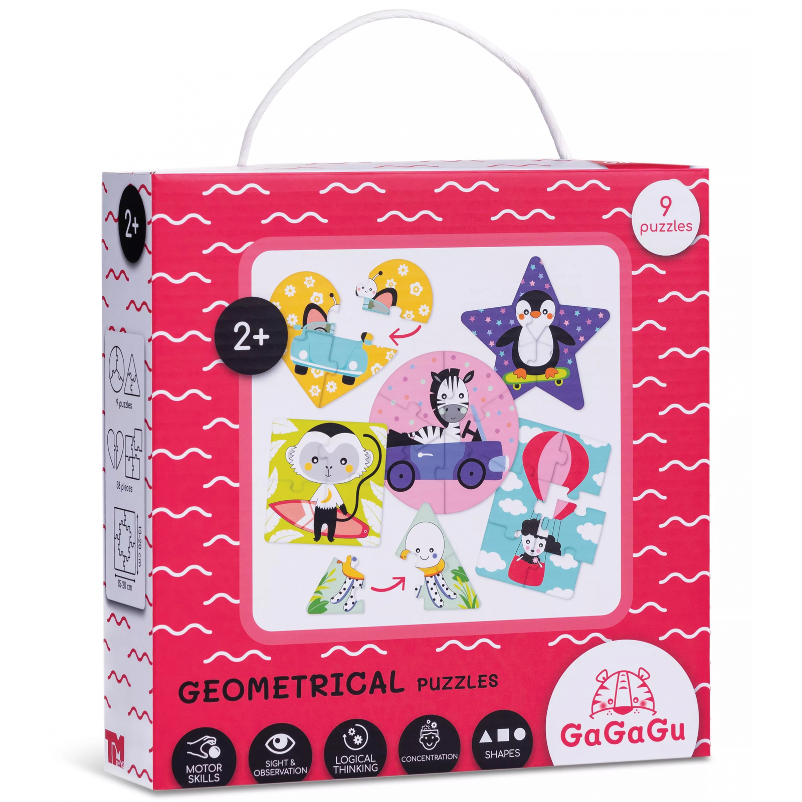 GaGaGu 9 darabos Geometriai kirakó szett kicsiknek (GGG0329)