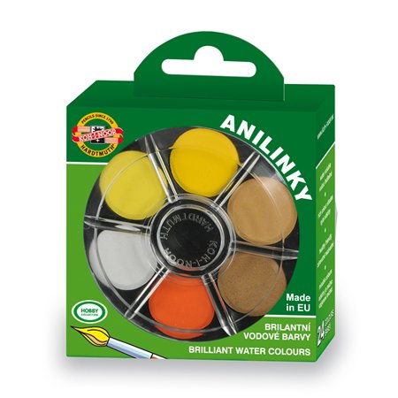 Koh-i-Noor Brillant 22.5mm/gomb Vízfesték - 24 színű (7270013001)