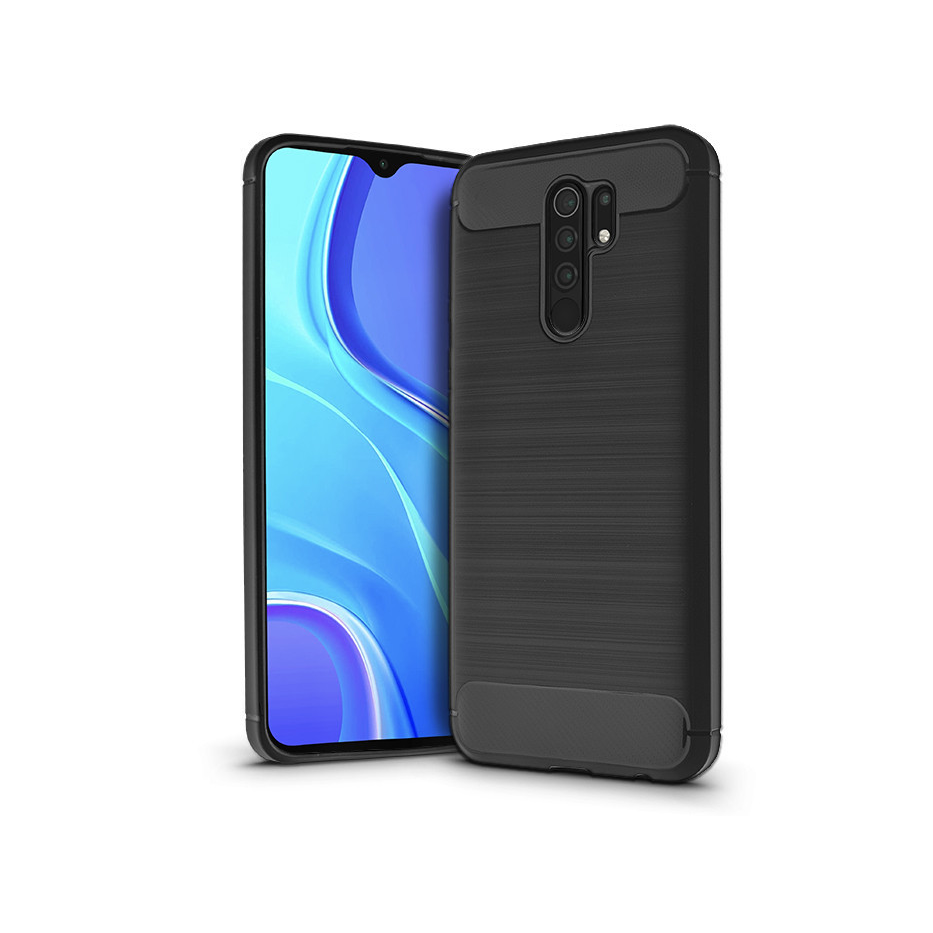 Xiaomi Redmi 9 szilikon hátlap - Carbon - fekete (PT-5783)