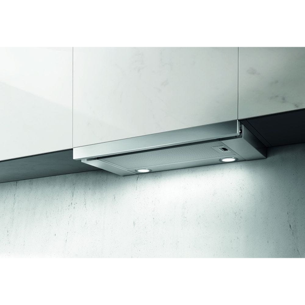 Elica ELITE 26 PB IX/A/60 Beépíthető Kihúzható páraelszívó Halogén világítás 1 db motor,496 m3/h,47-65 dB,60 cm széles,C