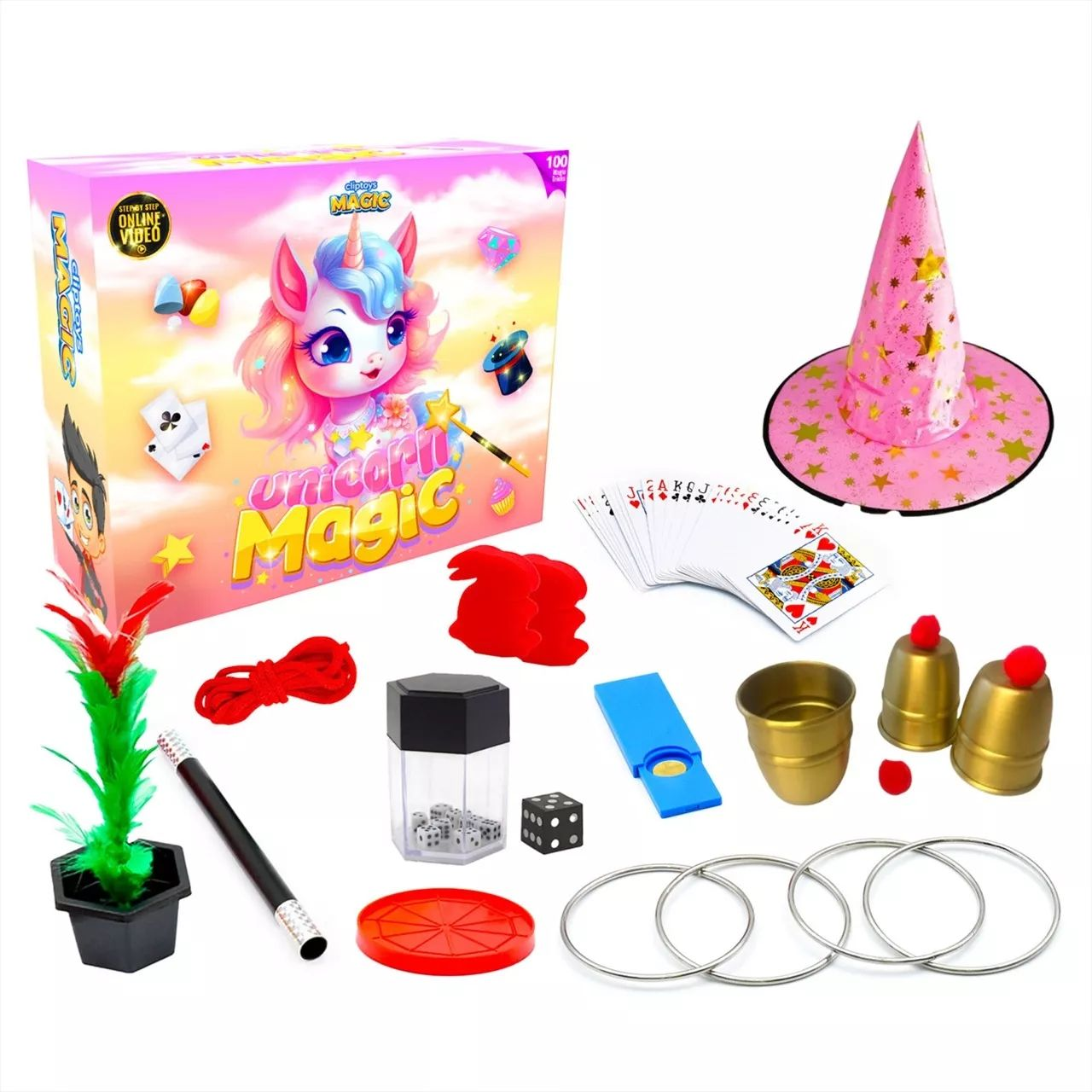 Magic City Bűvös unikornis bűvész készlet 101 trükkel (708434)