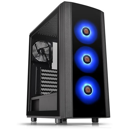 Thermaltake Versa J25 Tempered Glass RGB Edition táp nélküli ablakos ATX számítógépház fekete