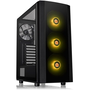 Thermaltake Versa J25 Tempered Glass RGB Edition táp nélküli ablakos ATX számítógépház fekete