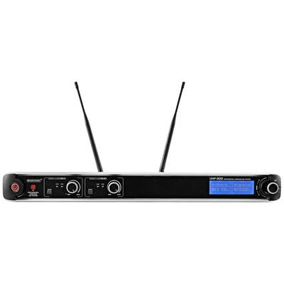 Omnitronic UHF-302 Kézi Mikrofon készlet Átviteli mód:Rádiójel vezérlésű Fém ház Rádiójel vezérlésű (13063302) (13063302)