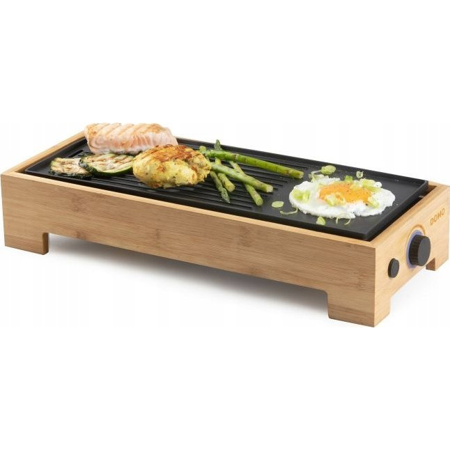 DOMO DO9270G Grillsütő Elektromos Tapadásmentes bevonat Fa, Fekete (DO9270G)