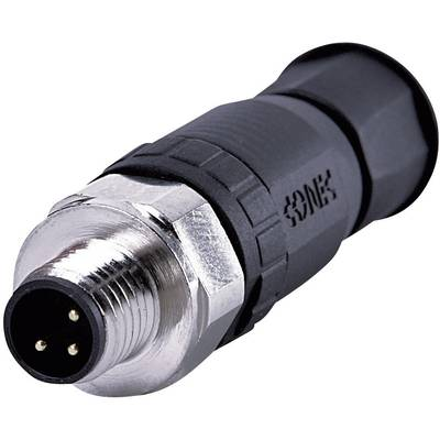 Conec 42-00009 Érzékelő-/működtető összekötő, konfekcionálatlan M8 Dugó, egyenes Pólusszám: 3 1 db (42-00009)