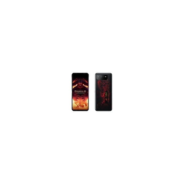 Asus ROG Phone 6 Diablo Immortal Edition 512GB Dual SIM gaming okostelefon fekete-piros (165Hz; Hellfire Red; RGB; IPX4)