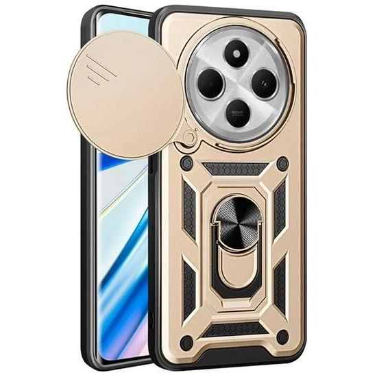 Gigapack Defender Xiaomi Redmi 14C 4G kameravédős tok aranyszínű-fekete (GP-163190) (GP-163190)