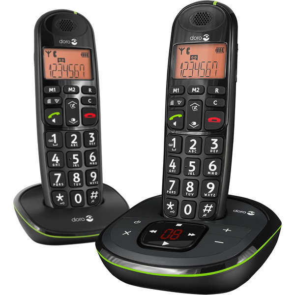 Doro PhoneEasy 105wr Duo Asztali telefon - Fekete