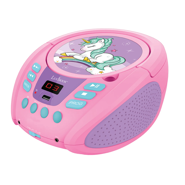 Unicorn přehrávač boombox Bluetooth-CD LED USB