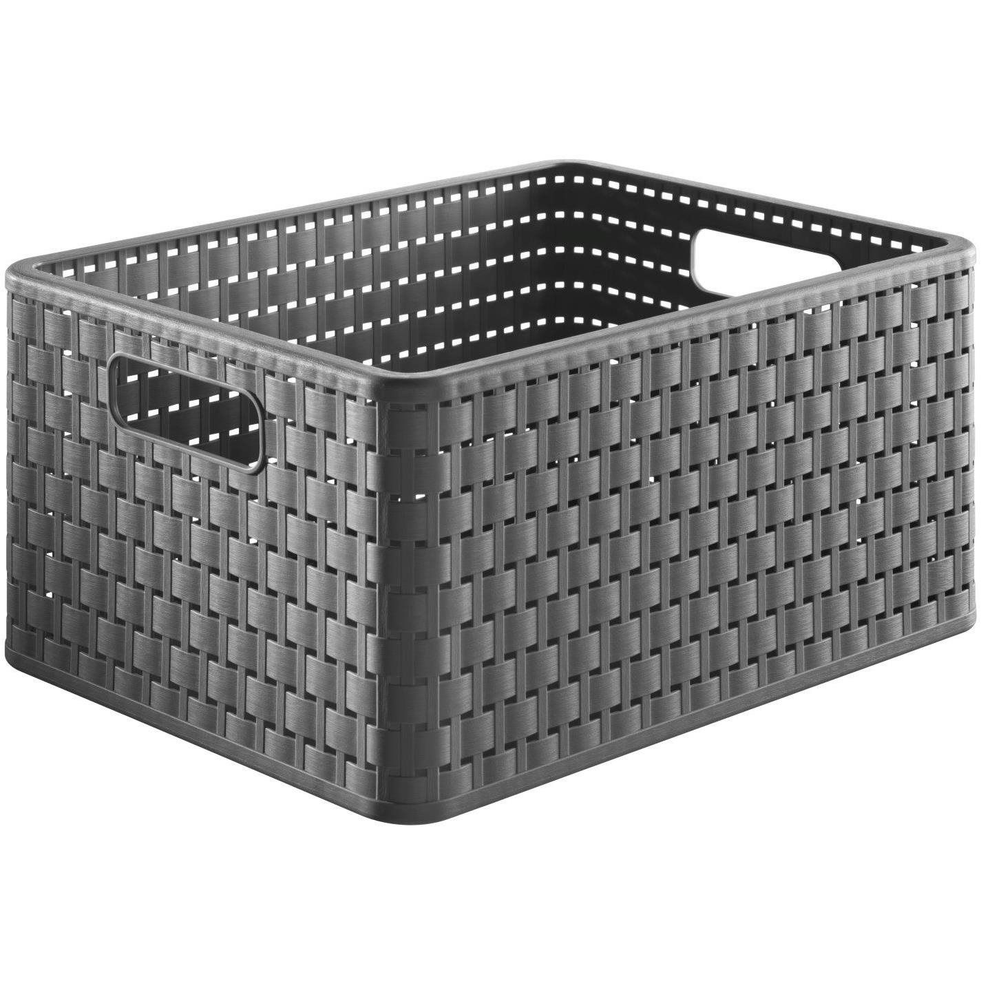 Rotho A5 Country Tárolódoboz, 6 l, antracit (1115208853)