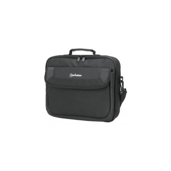 Manhattan 439985 laptoptas 35,8 cm (14.1") Aktetas Zwart
