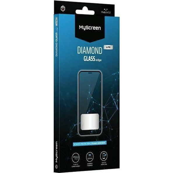 Myscreen Xiaomi Poco M6 Pro 4G Diamond Glass Lite Edge Képernyővédő Üveg 2.5D, 9H, Fekete